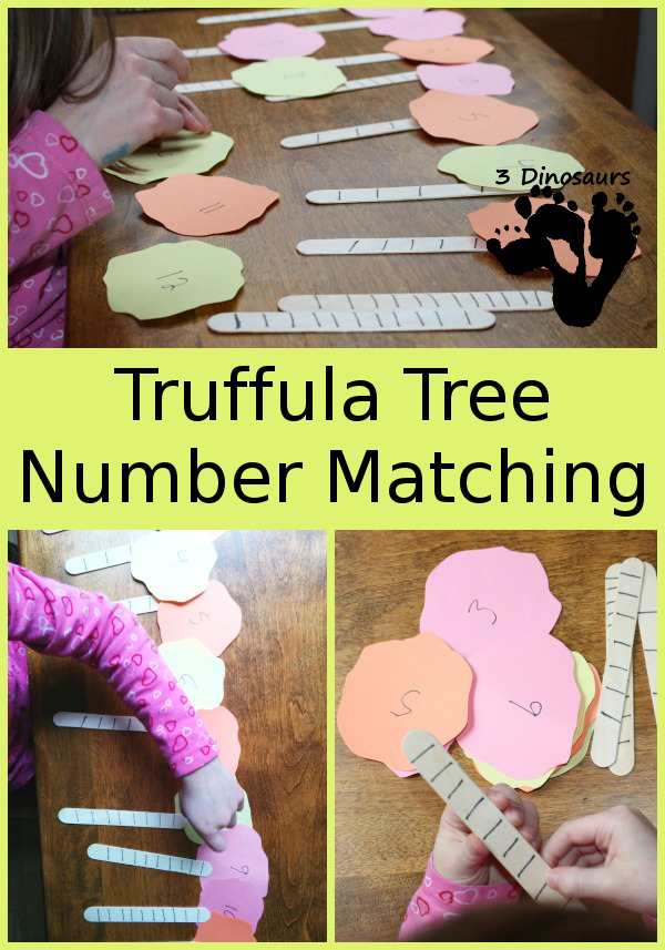 Truffula Tree Number Matching - 3Dinosaurs.com