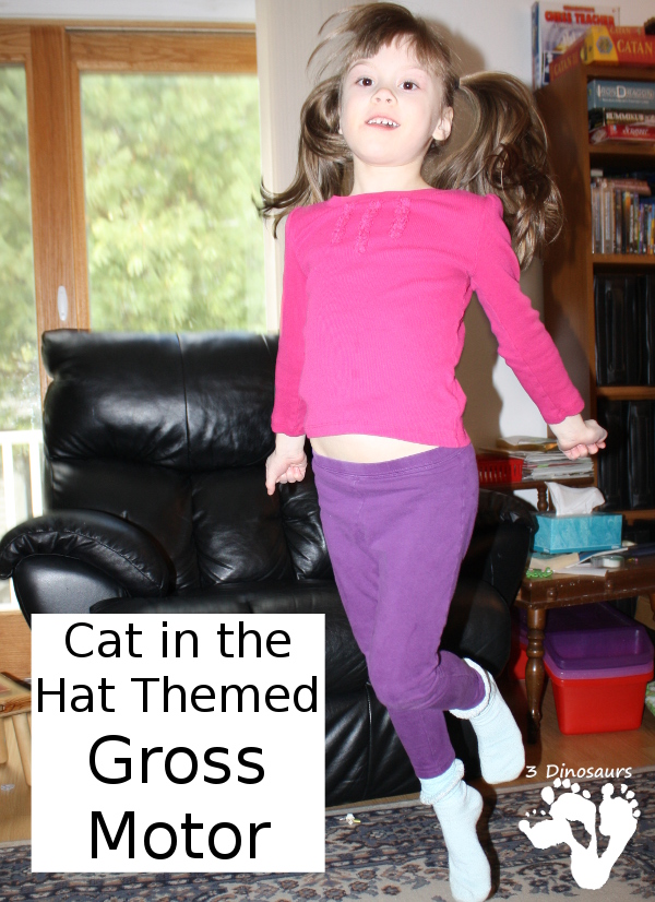 Cat in the Hat Themed: Gross Motor Activity - Fun ideas to get your moving with the book - 3Dinosaurs.com