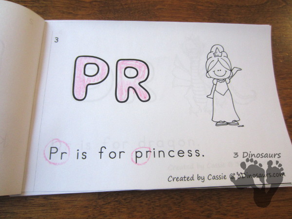 Free Medieval Blends & Digraphs Easy Reader Book - 10 page books with blends and digraphs that match the theme - 3Dinosaurs.com