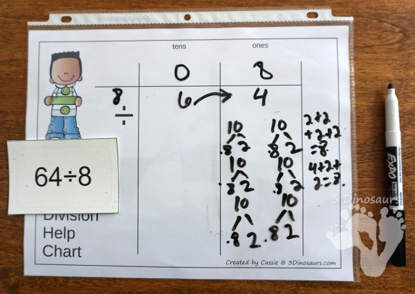 Free Place Value Mats for Multiplication & Division - 3 mats for multiplication and division with different levels of place value. - 3Dinosaurs.com