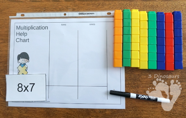 Free Place Value Mats for Multiplication & Division - 3 mats for multiplication and division with different levels of place value. - 3Dinosaurs.com