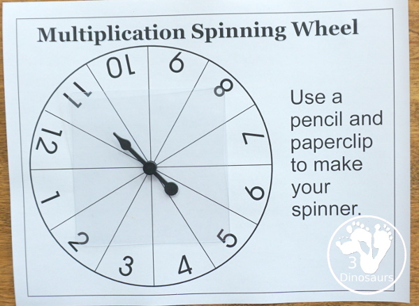 Free Multiplication Roll & Cover Printable - a fun zoo-themed math activity that kids can use to work on multiplication from 1 to 12- 3Dinosaurs.com