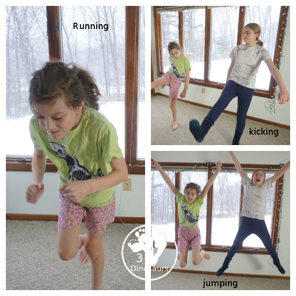 Free Football Theme Gross Motor Dice - 6 fun movements cards to use in a dice or a folding dice for the set with speed dice included - 3Dinosaurs.com