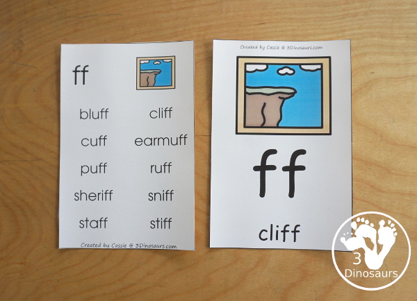 8+ Double Consonant Printables - with no-prep double consonant printables, double consonant book printables, double consonant ladders printables, double consonant playdough mat printables and more working on when you have two letters together that are the same with ff, ll, ss, and zz - 3Dinosaurs.com