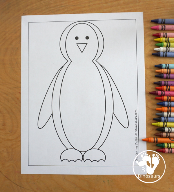 Free Penguin Fine Motor Mats - you have three penguin fine motor mats. You have a penguin template, penguin tracing, and penguin dot marker mat. All great for a penguin fine motor center activities. - 3Dinosaurs.com