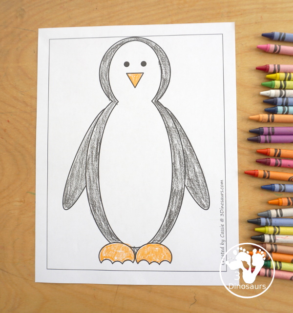 Free Penguin Fine Motor Mats - you have three penguin fine motor mats. You have a penguin template, penguin tracing, and penguin dot marker mat. All great for a penguin fine motor center activities. - 3Dinosaurs.com