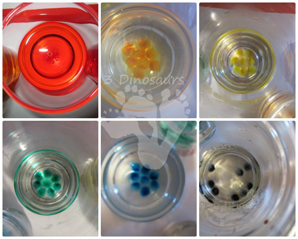 Coloring Water Beads - 3Dinosaurs.com