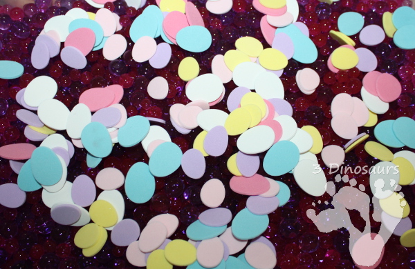 Easter Water Bead Sensory Bin - 3Dinosaurs.com