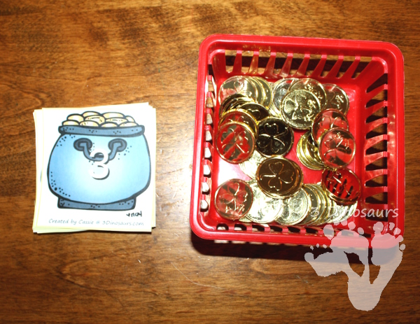 Free St Patrick's Day Coin Counting Printable - 3Dinosaurs.com