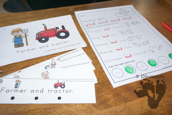 Sight Word Easy Reader Books & Worksheets: Preprimer - 40 easy reader books with matching reading strips and worksheets over 1000 pages of printables $ - 3Dinosaurs.com