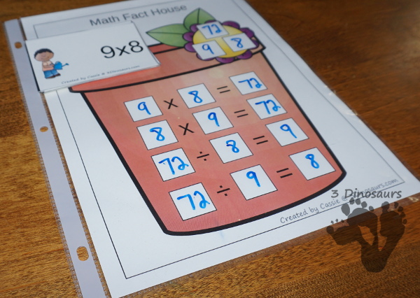 Flower Themed Multiplication & Division Set - 100 pages of no-prep and hands-on printables $ - 3Dinosaurs.com