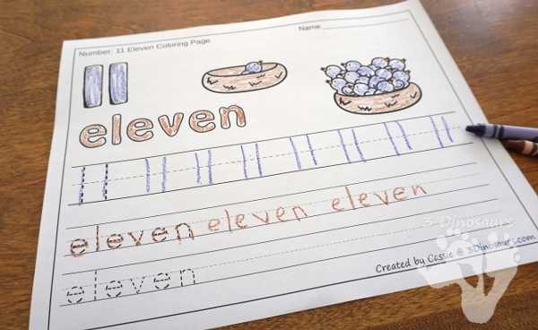 No-Prep Spring Themed Number Color and Trace - easy no-prep printables with five fun spring themes 44 pages for each set with two options for the numbers tracing or writing $ - 3Dinosaurs.com #noprepprintable #springprintables #numbersforkids