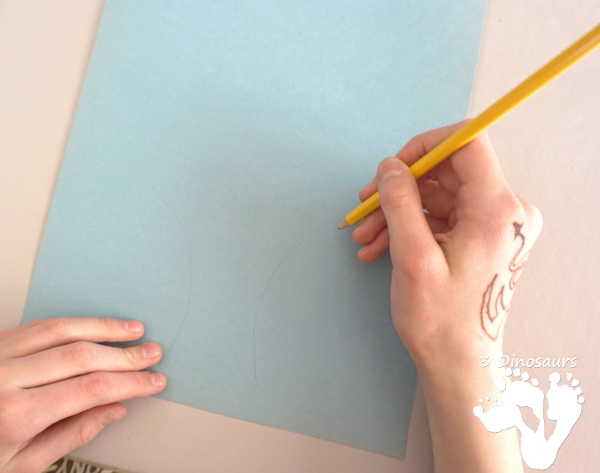 Torn Scrapbook Paper Spring Tree - fun and easy craft for different ages to work on together with work on fine motor skills to make a fun spring craft  - 3Dinosaurs.com