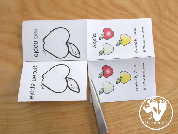 Using Printables: How to Make the Small Book - 3Dinosaurs.com