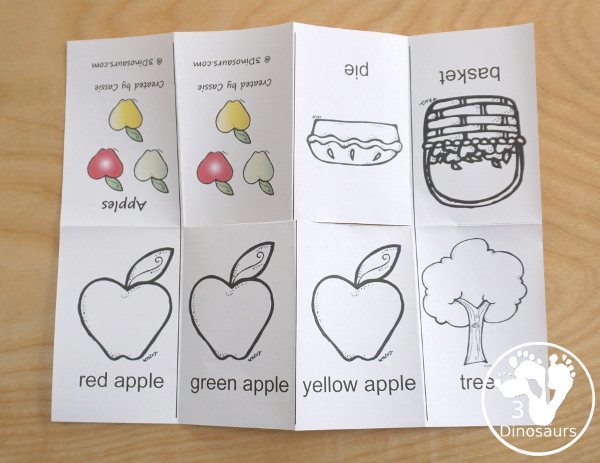 Using Printables: How to Make the Small Book - 3Dinosaurs.com