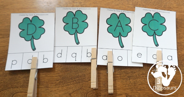 St. Patrick's Day Activities Pack with Prewriting, Shapes, ABCs, and Numbers - 191 pages of activities with no-prep pages, clip cards and tracing strips to help with learning skills - 3Dinosaurs.com