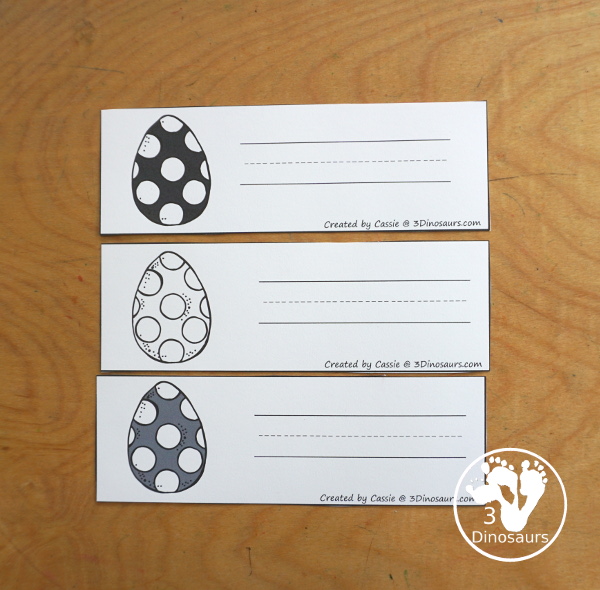 Easter Egg Color Pack - Color clip cards with 11 different colors and three words options on each card to clip. - 3Dinosaurs.com