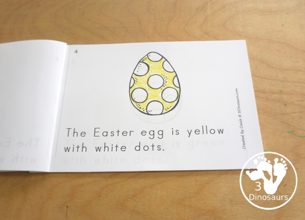 Easter Egg Color Pack - Color clip cards with 11 different colors and three words options on each card to clip. - 3Dinosaurs.com