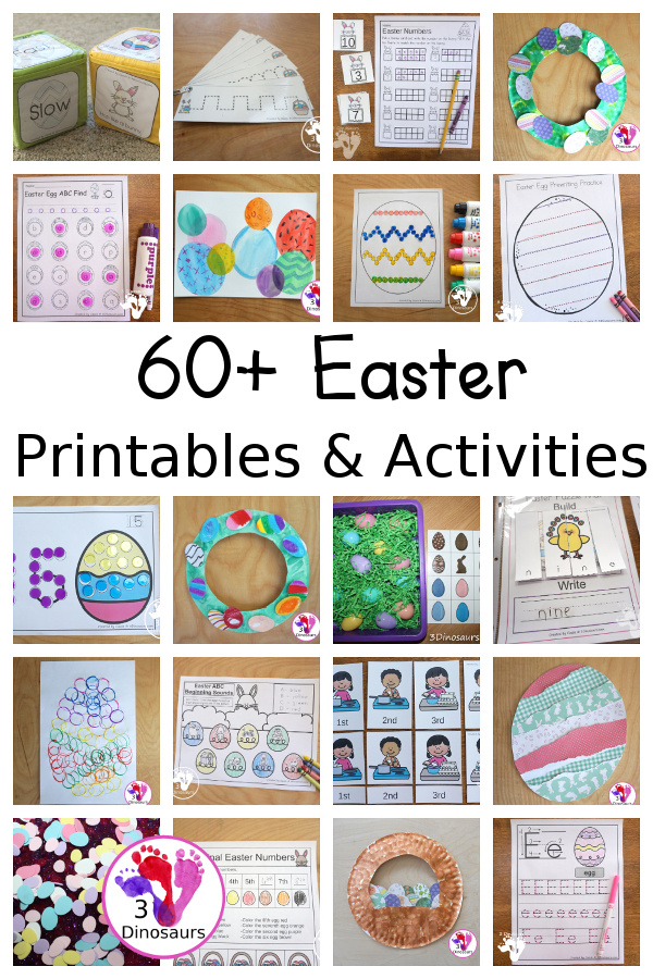 Easter Activities & Printables on 3Dinosaurs.com