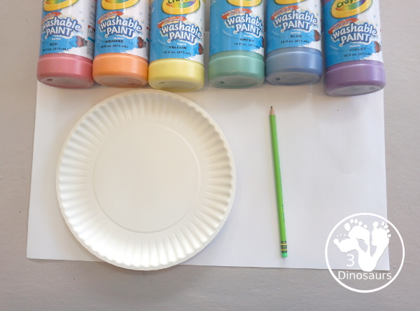 Hand Print Rainbow- you can make a rainbow with paint and a hand and it is fun for kids to make the rainbow. This is great for spring and St Patrick's day