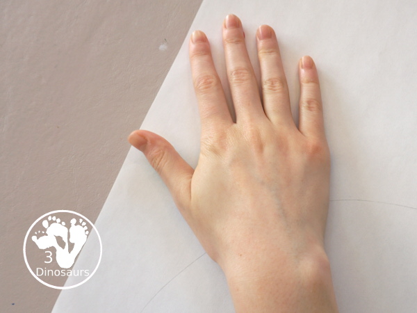 Hand Print Rainbow- you can make a rainbow with paint and a hand and it is fun for kids to make the rainbow. This is great for spring and St Patrick's day