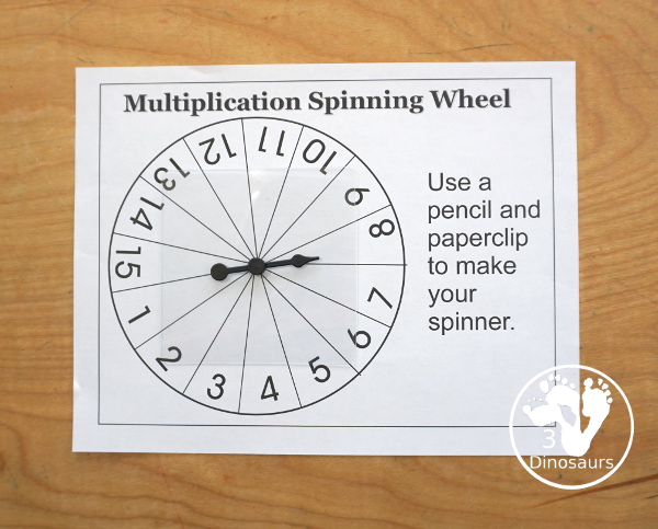 Ocean Multiplication Roll & Cover  has multiplication 1 to 12 and 1 to 15 with two options of equations for each set.- 3Dinosaurs.com