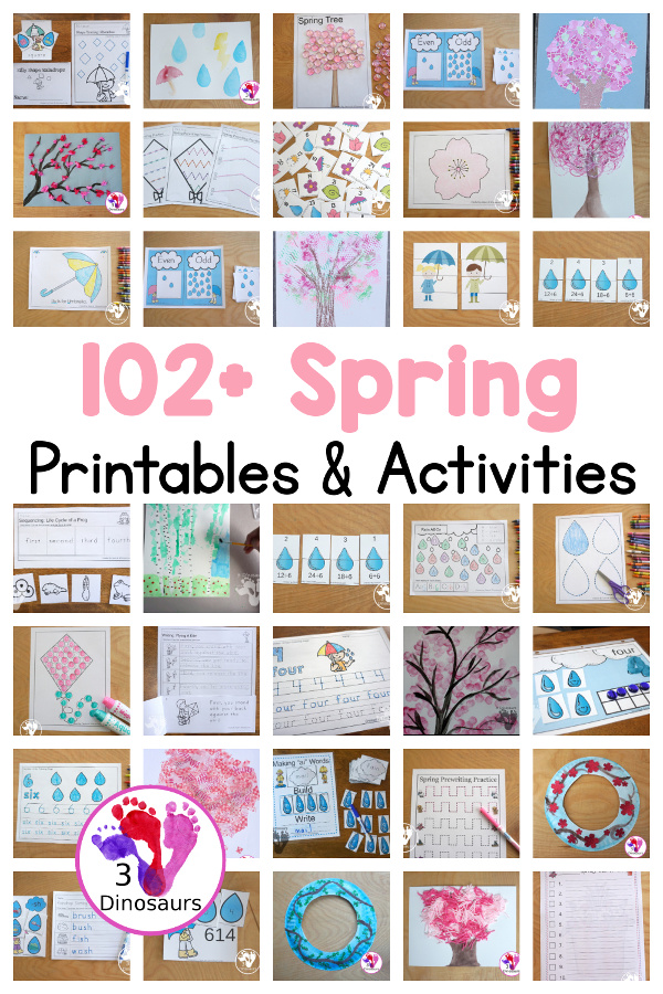 Spring Activities & Printables - 3Dinosaurs.com