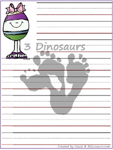 Free Easter Writing Pages - 3Dinosaurs.com