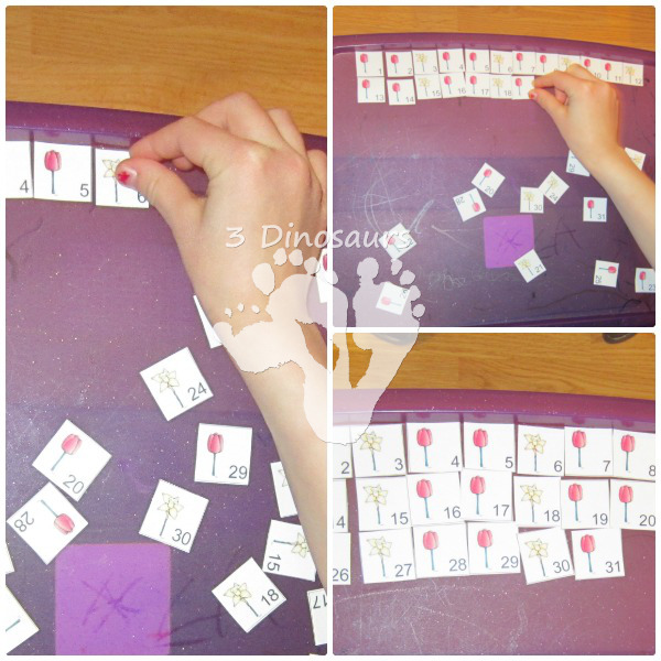 Free Flower Calendar Set- 3Dinosaurs.com