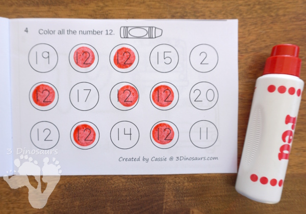 Interactive Number Books - Numbers 0 to 20 with interactive easy reader book, no-prep worksheets and reader strips $ - 3Dinosaurs.com