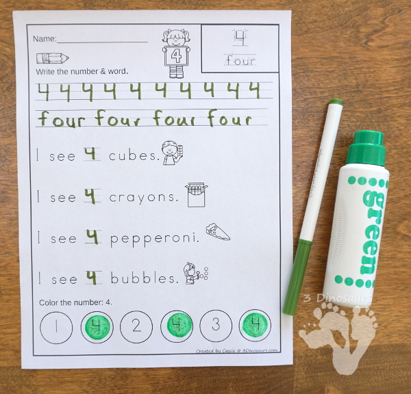 Interactive Number Books - includes numbers 0 to 20 with interactive easy reader book, no-prep worksheets and reader strips $ - 3Dinosaurs.com