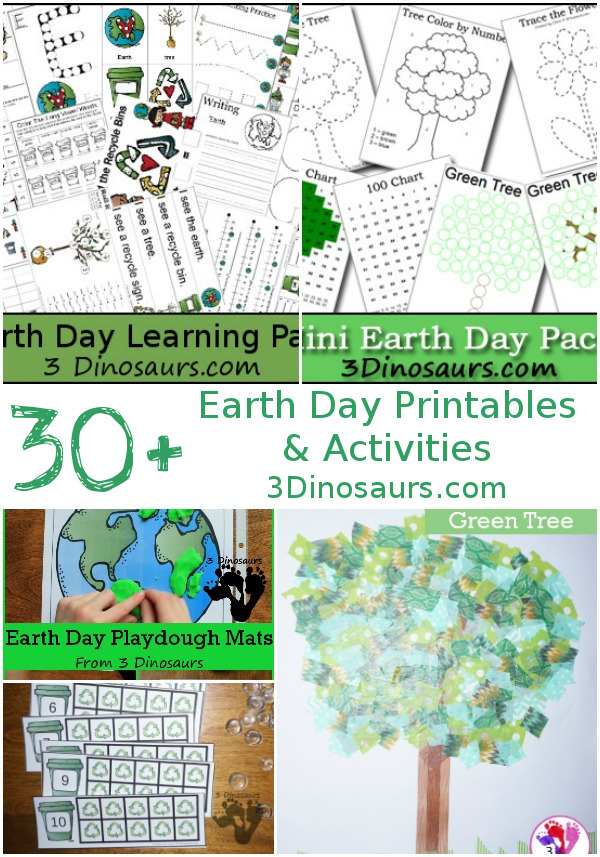 Earth Day Activities and Printables - 3Dinosaurs.com