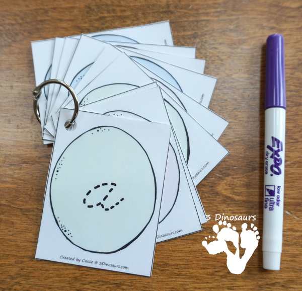 Free Easter Egg ABC Tracing & Matching: Print & Cursive - all 26 letters with uppercase and lowercase cards in print and cursive for different levels of learning fun. It also included tracing options - 3Dinosaurs.com