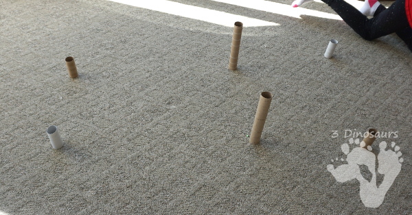 Free Paper Roll Themed Gross Motor Dice -  3 action movements included with dice and dice inserts - 3Dinosaurs.com