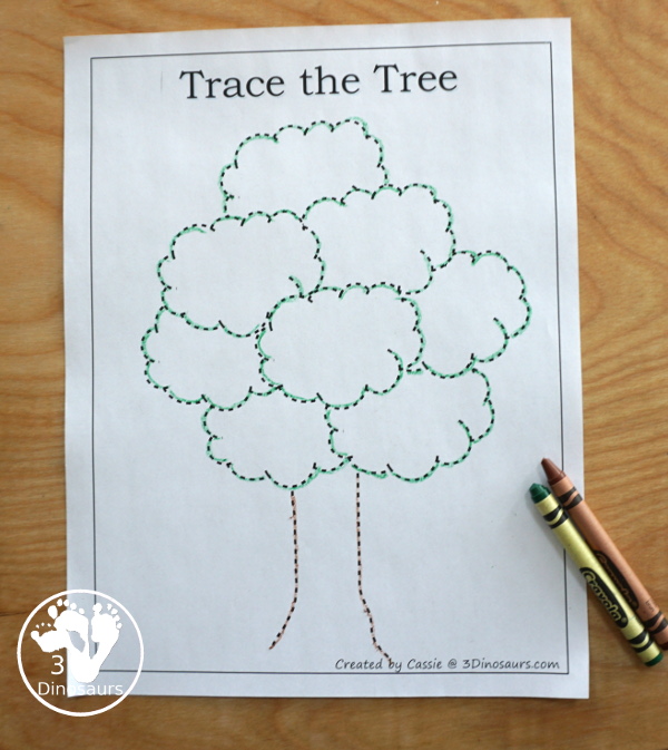 Hands-On & Fine Motor: Free Mini Earth Day Pack - fun 12 page pack with fine motor tracing, dot marker and coloring fun for Earth Day - 3Dinosaurs.com