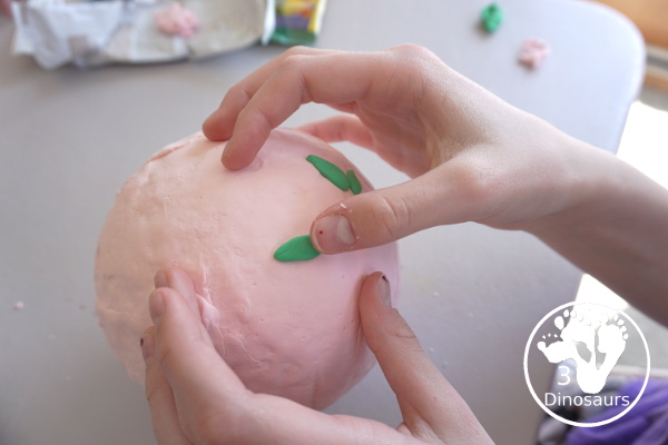 Model Magic Spring Tree - a great spring craft to make for any spring theme plus a fun way to work in fine motor - 3Dinosaurs.com