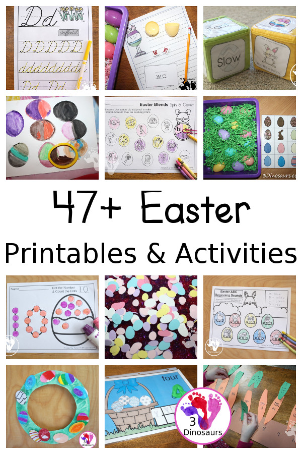 Easter Activities & Printables on 3Dinosaurs.com