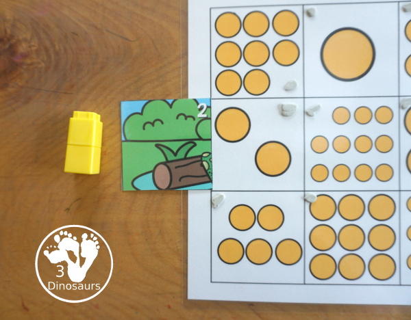 Free Frog Prince Number Counting Puzzle Printable - a number puzzle for 1 to 12 with counting golden balls on the puzzle mat and matching numbers on the puzzle pieces. A great prek and kindergarten puzzle for kids. - 3Dinosaurs.com