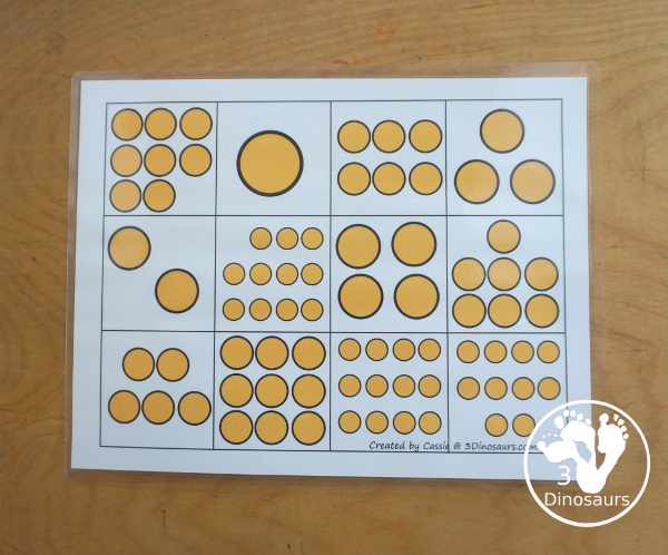 Free Frog Prince Number Counting Puzzle Printable - a number puzzle for 1 to 12 with counting golden balls on the puzzle mat and matching numbers on the puzzle pieces. A great prek and kindergarten puzzle for kids. - 3Dinosaurs.com