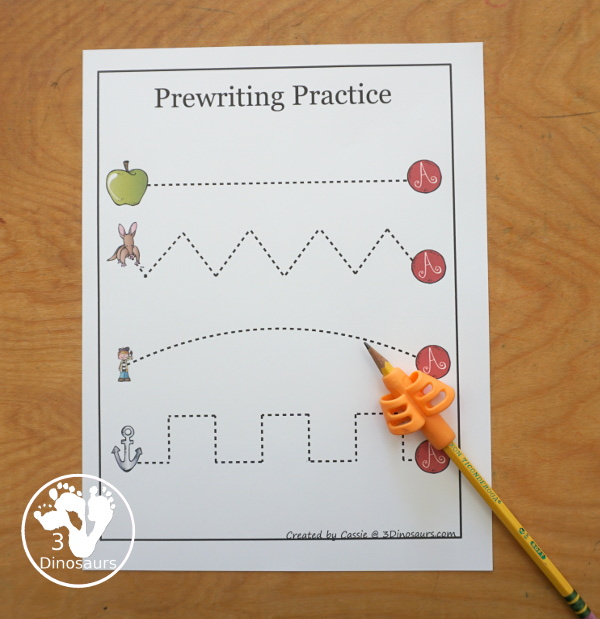 Free Alphabet Stomping Phonics A PreK-Kinder Pack - a fun letter pack with cards, puzzles, pictures, matching, color and all working on the Letter A. An easy, fun learning pack for the Letter A. - 3Dinosaurs.com