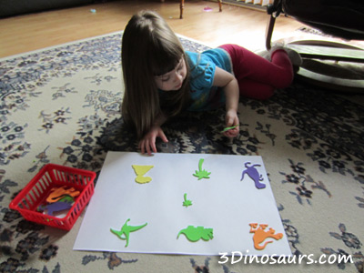 Dinosaur Sticker Matching