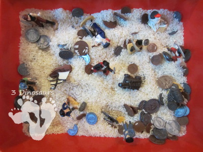 Pirate Sensory Bin - 3Dinosaurs.com