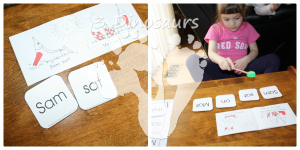 Using Early Reader Printables: BOB Books Set 1 Book 1 - 3Dinosaurs.com