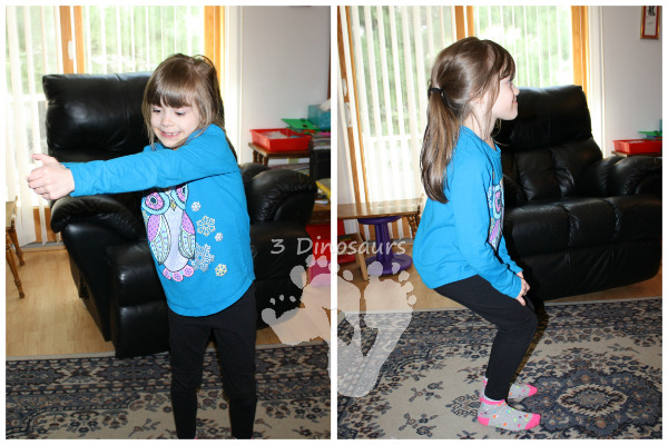 Goldilocks and the Three Dinosaurs Gross Motor - 3Dinosaurs.com