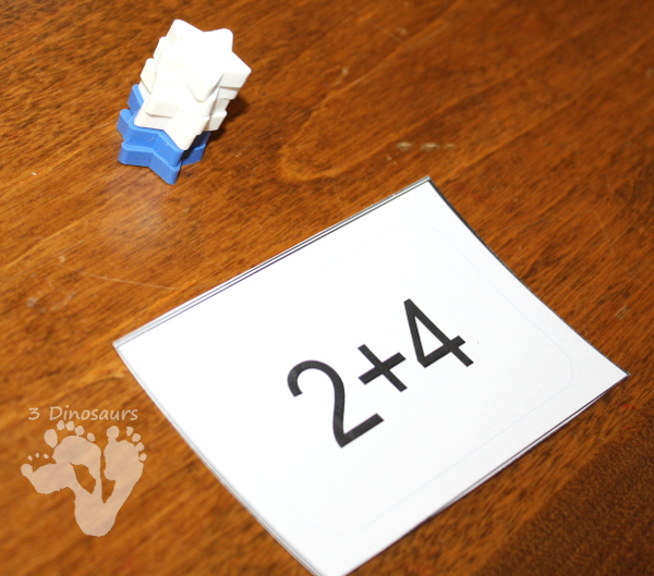 Hands-On Adding with Flashcards and Erasers - 3Dinosaurs.com