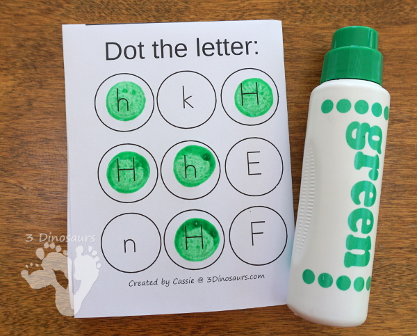 ABC Folding Book: Dot Trace & Color - all 26 letters in fun folding books for kids to use! These are great for a quick review or introduction and make great centers for kids - 3Dinosaurs.com