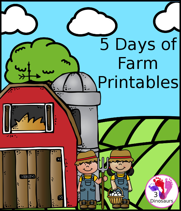 Farm Themed Printables Week - 3Dinosaurs.com