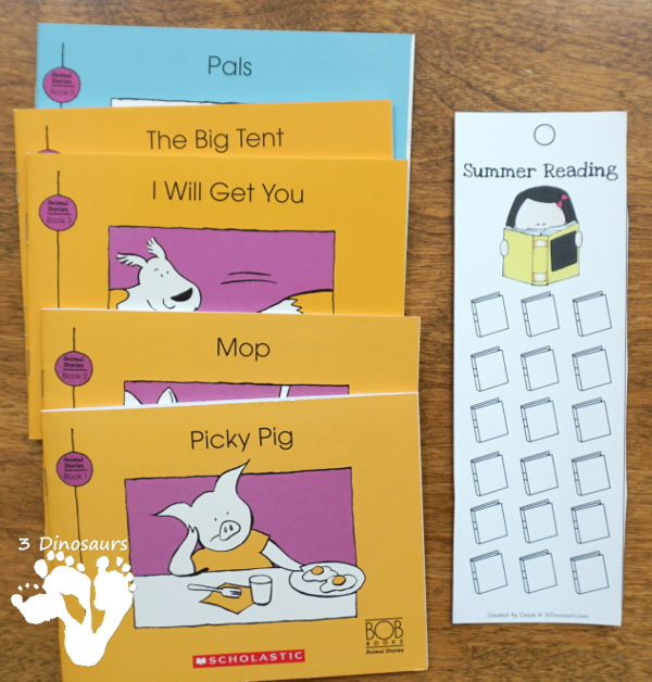 Free Summer Reading Bookmarks - 4 levels of reading fun for kids to explore this summer - 3Dinosaurs.com