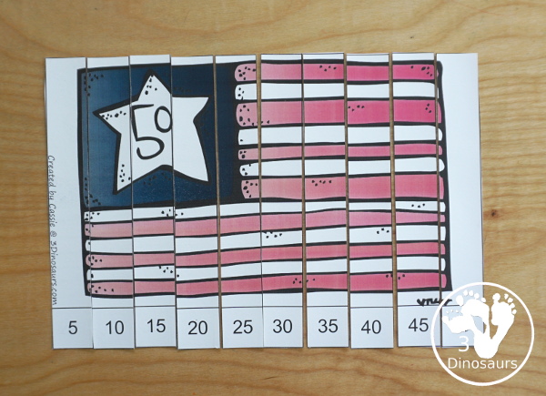 Free 4th of July Pack for Tot, PreK & Kindergarten - a mix of Fourth of July hands-on printables and Fourth of July worksheets for kids. A mix of great activities for kids to learn different words that are about the Fourth of July. 3Dinosaurs.com
