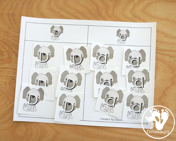 Free Romping & Roaring D Pack Letter Pack: D is for Dog - a letter D pack that has prewriting, finding letters, tracing letters, coloring pages, shapes, puzzles, and more to help kids learn their letter of the alphabet - 3Dinosaurs.com